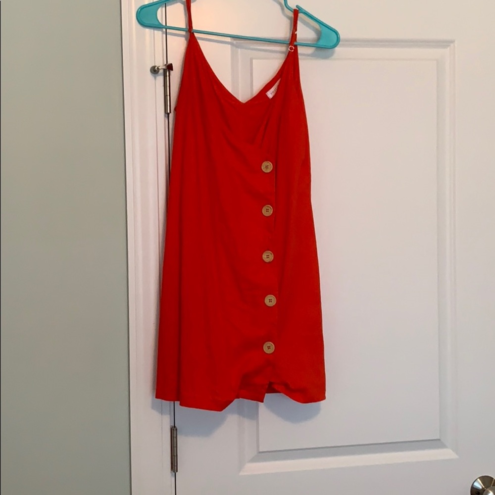 Vestique cute button wrap dress